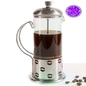 فرنچ پرس ۳۵۰ میلی‌لیتر مدل دسته استیل | دمنوش‌ساز و قهوه‌ساز دستی باکیفیت